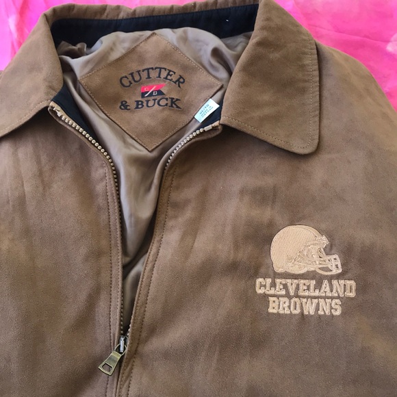 Cutter & Buck Other - Cutter & Buck Cleveland Browns Suede-like Jacket